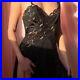 Vintage Glydons Of Hollywood Black Lace Slip Gown