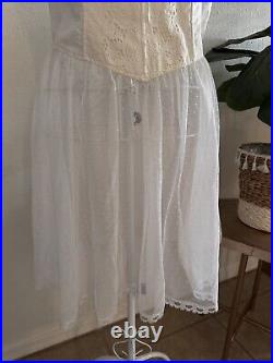 Vintage Gold Label Victoria Secret Lingerie Corset Lace Eyelet Slip Dress