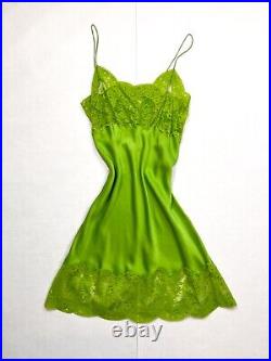 Vintage Green Mini Slip Dress