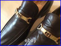 Vintage Gucci Horsebit Loafers Men's Brown size 9.5