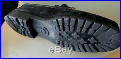 Vintage Gucci Mens Black Suede Web Horsebit Loafers Slip On Shoes Sz 12