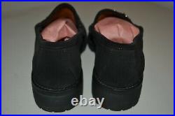 Vintage Gucci Women's Horsebit Slip On Loafers Black Suede Shoes Sz 9B