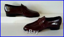 Vintage Hanover Men's Brown Leather Slip On Dress Loafers sz 8 E/C 2573