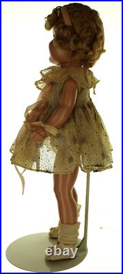 Vintage Ideal Shirley Temple 20 Composition Doll with Starburst Dress Shoe Slip