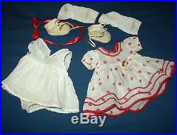 Vintage Ideal Shirley Temple OUTFIT 18 Dress, Slip, etc for Composition Doll