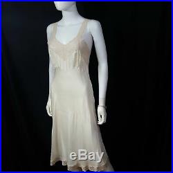 Vintage Ivory Slip Dresses, Heavenly Silk Lingerie by Fischer Size S