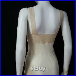 Vintage Ivory Slip Dresses, Heavenly Silk Lingerie by Fischer Size S