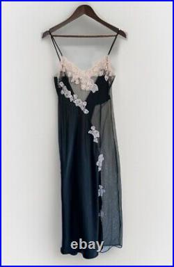 Vintage Jacalyn Bennett Fredericks Of Hollywood Maxi Slip Dress Sheer Fairy L