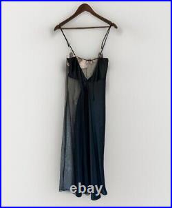 Vintage Jacalyn Bennett Fredericks Of Hollywood Maxi Slip Dress Sheer Fairy L