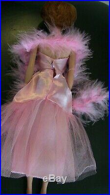 Vintage Japanese Exclusive Bubblecut Barbie in JE Pink Formal Dress Slip BOa LOT
