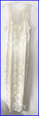 Vintage Jessica McClintock Slip Wedding Dress Size 3/4 Lace Rare Sleeveless NEW