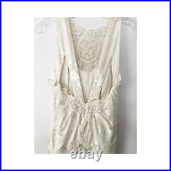 Vintage Jessica McClintock Slip Wedding Dress Size 3/4 Lace Rare Sleeveless NEW