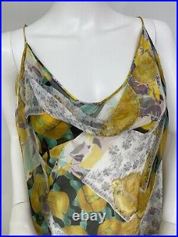Vintage John Galliano For Dior Silk Chiffon Slip Dress Bias Cut FR40 US 8