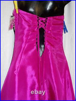 Vintage Jump Apparel Formal Maxi Dress Size 5 6 NWT Pink Embellished 1990's