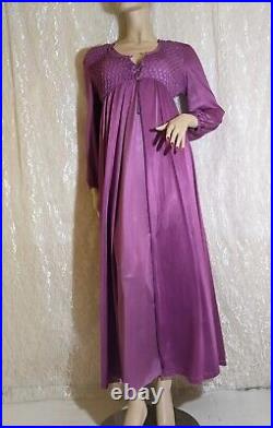 Vintage Kayser Stretch Bra Area Nightgown & Dressing Gown Robe Peignoir Set M