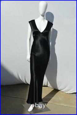 Vintage LES HABITUDES LA slip dress formal evening dress bias cut size M used
