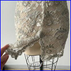 Vintage La Perla Lace Slip Dress Chemise Demi Bra