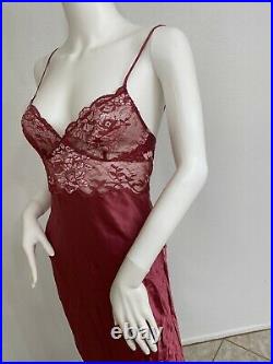 Vintage La Perla Nightgown Slip Silk, Lace, Bias Cut, La Perla Sz 1 Small