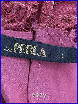Vintage La Perla Nightgown Slip Silk, Lace, Bias Cut, La Perla Sz 1 Small