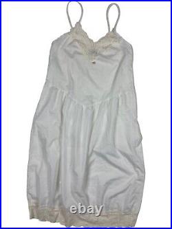 Vintage Large Slip Dress Nightgown Spotlight Undercover Made USA Lace Core