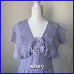 Vintage Lilac Dress Women's Size 14 Easter Church USA Union Made RARE