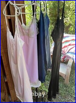 Vintage Lingerie Lot 11 Slips Olga Vanity Fair VanRaalte Slip Dress/Skirt