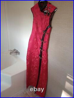 Vintage Lip Service Hollywood Full Length Geisha Style Red Dress Style 35-50