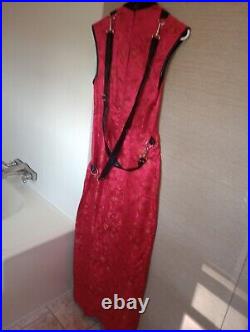 Vintage Lip Service Hollywood Full Length Geisha Style Red Dress Style 35-50