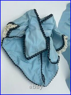 Vintage Madame Alexander Blue Dress Slip Bonnet Hat Jewelry Outfit Cissy Elise