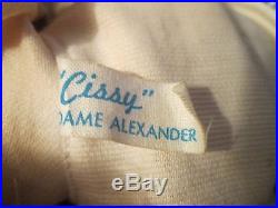 Vintage Madame Alexander Doll Cissy Black Check Dress Red Slip Nylons 19