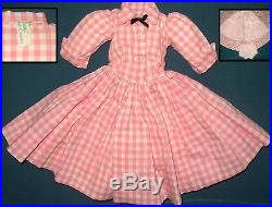 Vintage Madame Alexander Dress For Cissy Doll 20 Slip + Panties + Belt