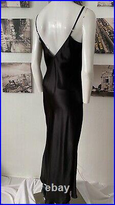 Vintage Mary Green 100% Silk Slip Dress Sz Med
