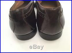Vintage Men's Bally Brown Leather Slip on Loafer Dress Shoes Size 7.5 M