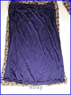 Vintage Missoni Orange Label Multi Color Knit Dress with purple slip Size 42