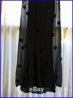 Vintage Moschino Sheer Maxi Dress with 100% Silk Moschino Slip