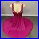 Vintage Olga Body Silk Womens Medium Slip Dress Pink Nylon Romantic Gown 9194