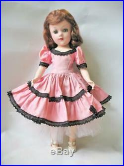 Vintage Original Mary Hoyer Doll 14 Tagged Dress W Slip & Shoes