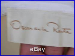 Vintage Oscar De La Renta Dress Slip Dress White and Blue Pin Stripped Sz M