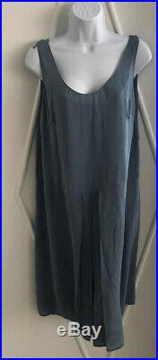 Vintage Prada Gray Flapper Style Dress with Silk Slip Size 44