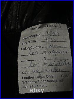Vintage RARE Claude Montana Black Suede & Leather Dress Size 38. (READ)