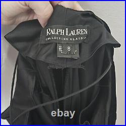 Vintage Ralph Lauren Classic Collection Black Label Silk Velvet Slip Dress Size6