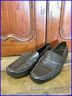 Vintage Ralph Lauren RL Slip On Penny Loafers Mens 13 Thick Leather Upper