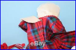 Vintage Rare Red Plaid Madame Alexander Cissy Dress Purse And Slip From 1955