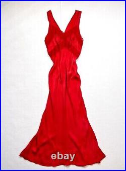 Vintage Red Slip Dress