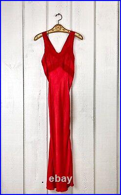 Vintage Red Slip Dress