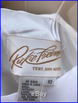 Vintage Rickie Freeman Teri Jon Nites Bridal Beaded Slip Dress Set