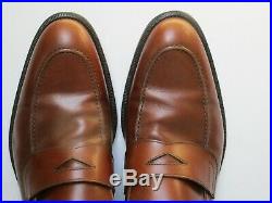 Vintage Salvatore Ferragamo Rust Leather Slip On Dress Shoes, Size 10 D