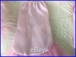 Vintage Sears Exclusive Tickled Pink Barbie Formal Parfait slip dress Boa 1681
