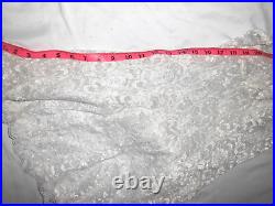 Vintage Sears Ivory Lace Mini Dress Slip Lingerie Inner Most Size Medium