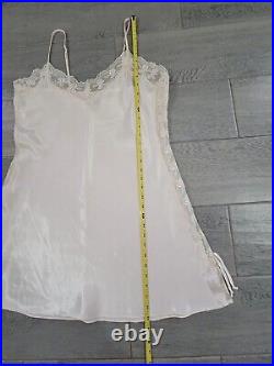 Vintage Slip Dress Nightgown Private Luxuries Sexy Lace Ivory Rose Size Large